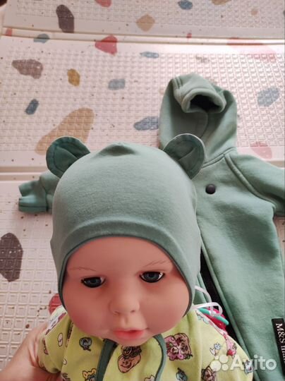 Комбенизон с начёсом тёплый на новорождённого 62