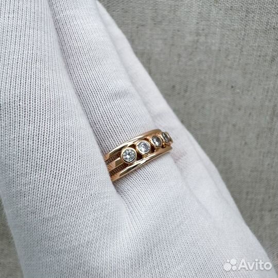 Кольцо с фианитами. Размер 22,5, №Z398040N5