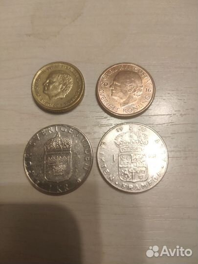 Набор монет Швеции 3шт