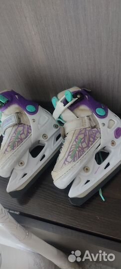 Коньки 2в1 (роликовые, обычные)
