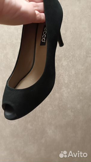Ecco лодочки 38р нубук