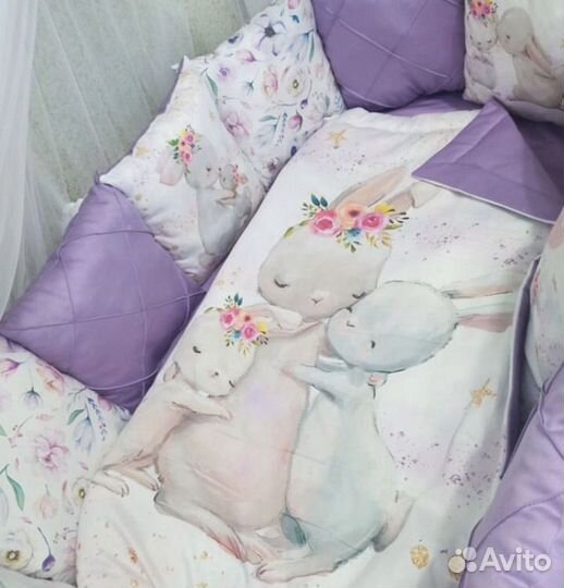 Комплект бортиков в детскую кроватку Новый