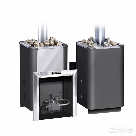 Газовая печь Баня Уралочка 20 с автоматикой Ермак