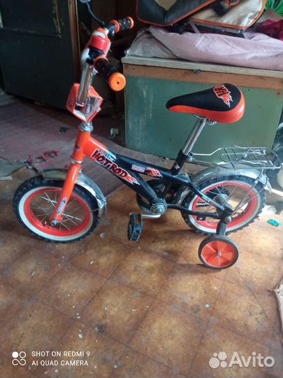 Детский велосипед black aqua hot rod