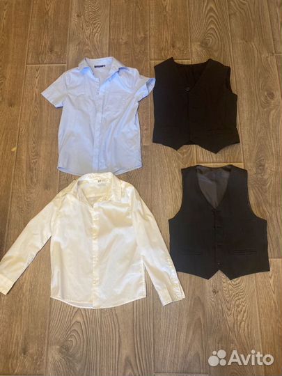 Школьные рубашки для мальчиков 134-140