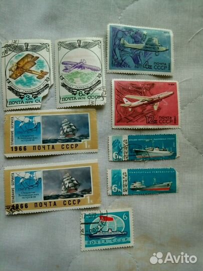 Марки СССР корабли/машины