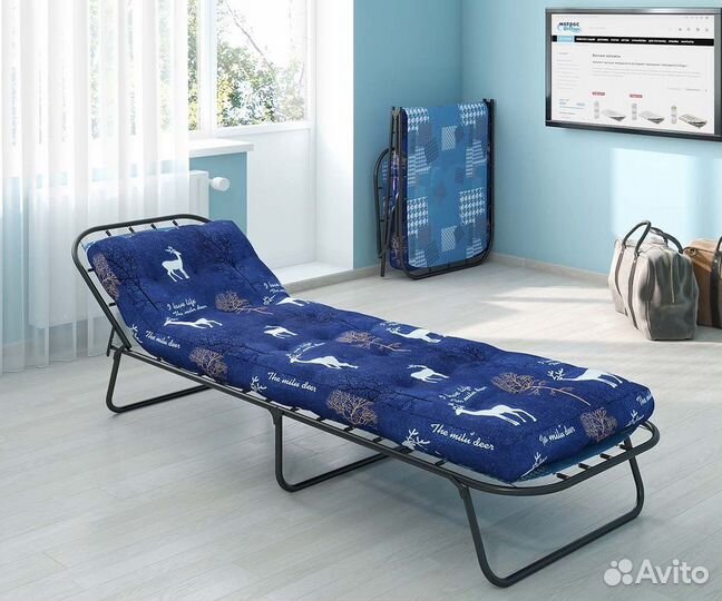 Раскладушка складная усиленная Беларусь 120 кг