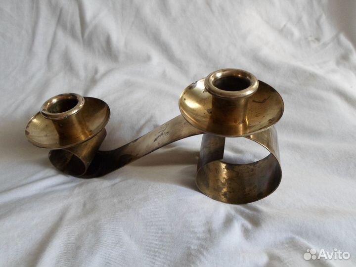 Подсвечник латунный СССР