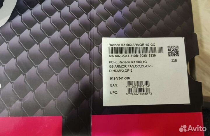 Видеокарта Rx 580 4 gb