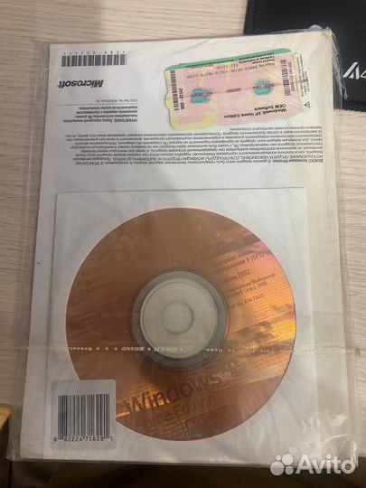 Диск с windows xp home edititon, запокован