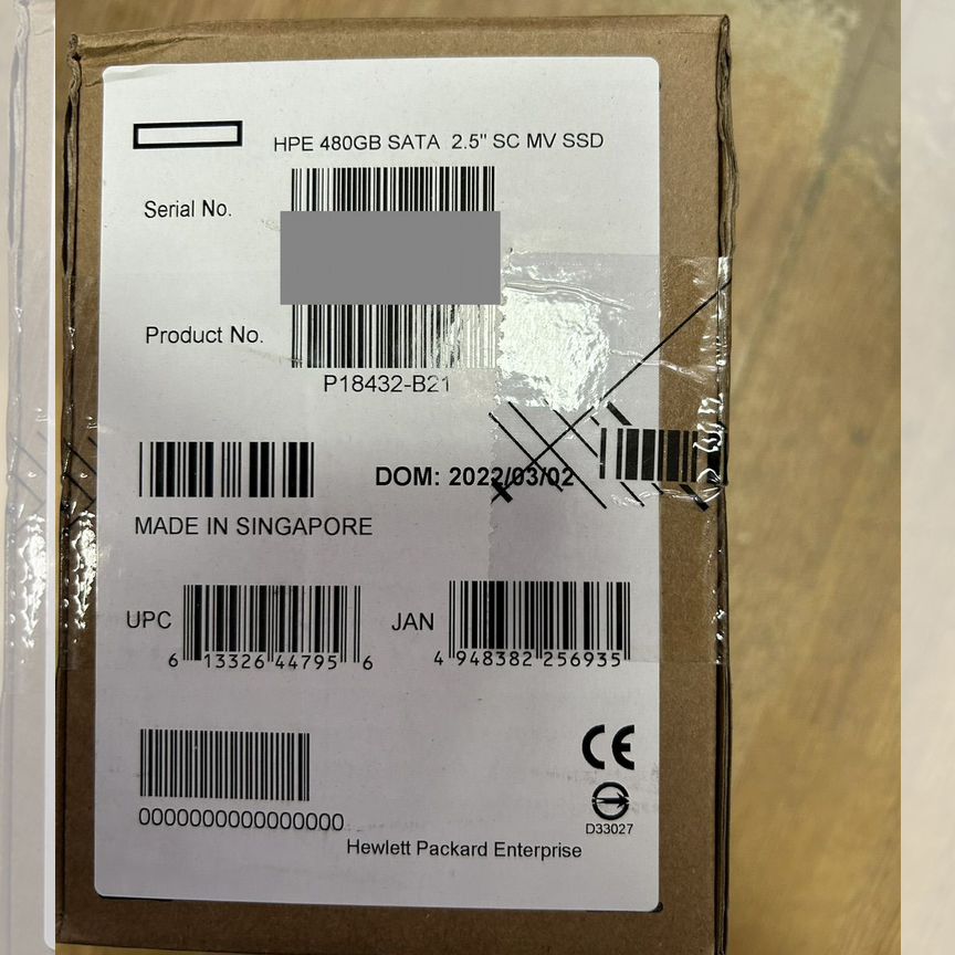 [P18432-B21] Жесткий Диск Hp Ssd 480gb P18477-001 P18432-B21