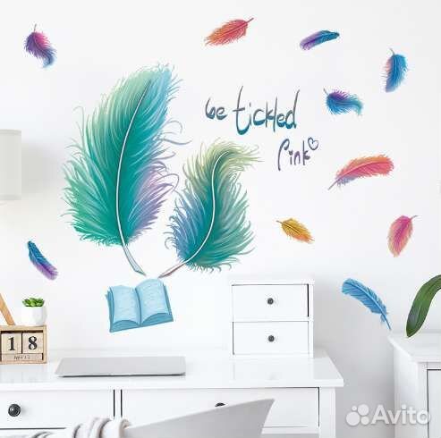 Интерьерные наклейки в ассортименте