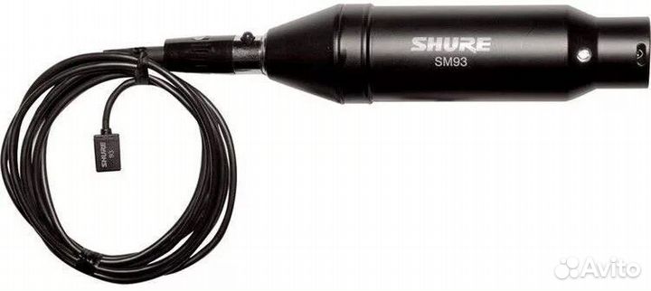 Петличный микрофон shure sm93 xlr кардиоида 48v