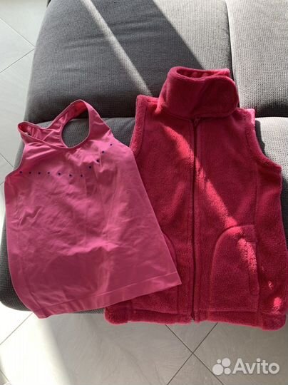 Теплая жилетка и маечка