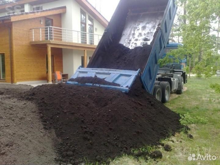 Торфосмесь перегной,чернозем,навоз,грунт,камаз,газ
