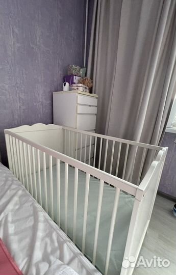 Кровать с матрасом икея детская