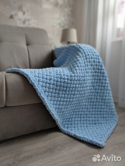 Вязаные детские пледы