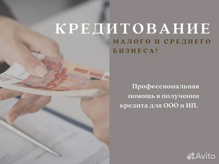 Помощь в получении кредита для ип и ооо