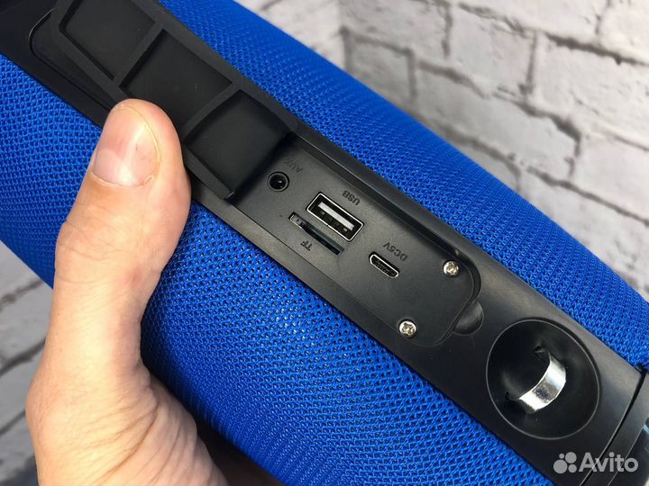 Блютуз колонка BoomsBass L109 Синяя