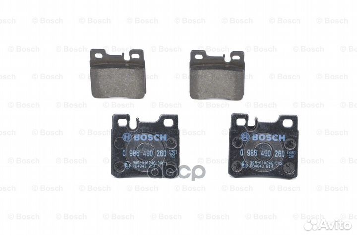 Колодки тормозные 0986490260 Bosch