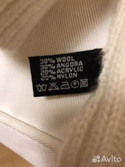 Шапка и шарф ангора /шерсть новые