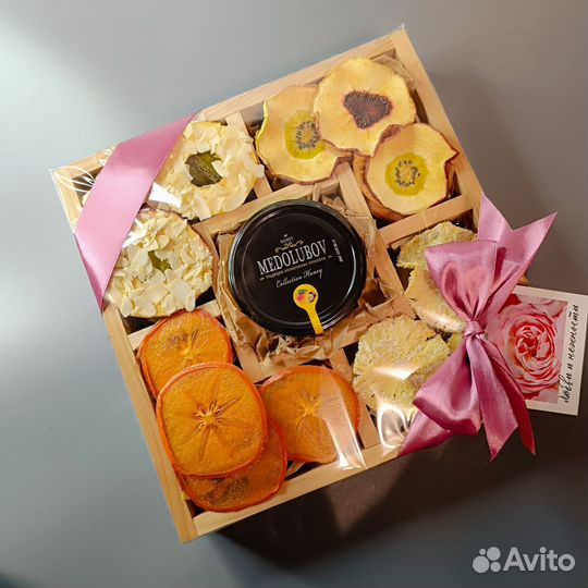 Домашняя пастила и сушёные фрукты фрипсы подарок