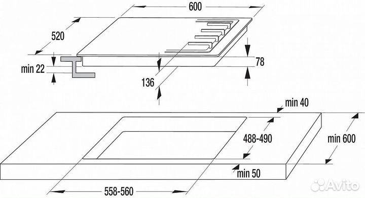 Газовая панель Gorenje GW 641 AX