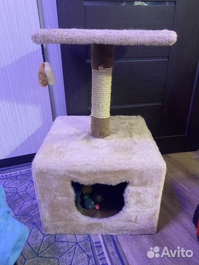 Когтеточка домик для кошки