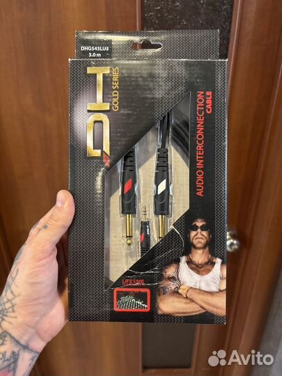 Аудио кабель 2х6.3jack - 3.5mm Die Hard