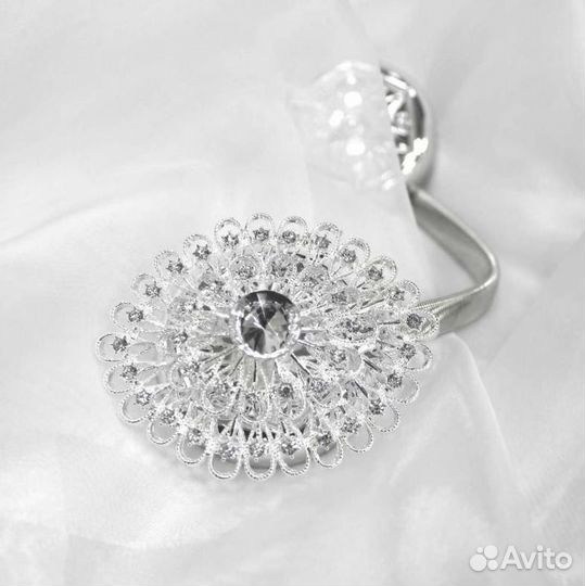 Подхват магнитный для штор Ajur MI резинка 30 см