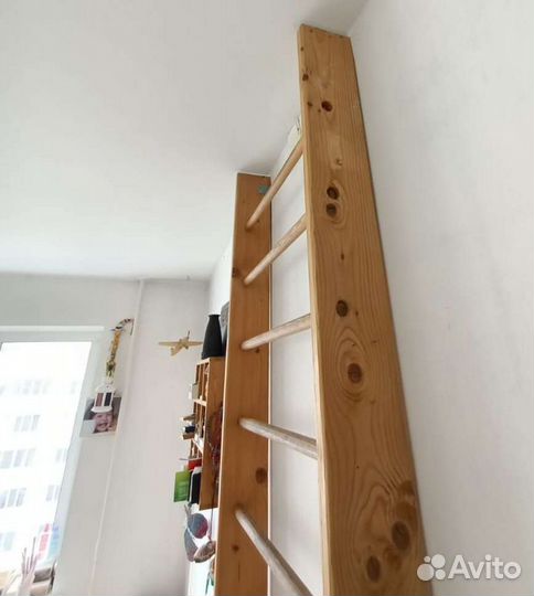Детская спортивная лестница дерево б/у