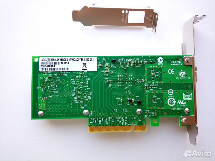 Сетевая карта Intel X520-DA1, 10 Гбит/с SFP+