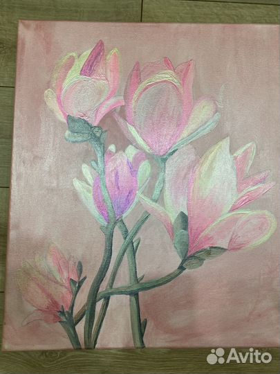 Картина перламутровыми красками