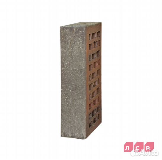 Кирпич лицевой красный флэш с пепельной посыпкой