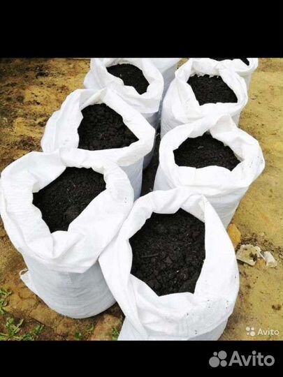 Земля чернозем в мешках