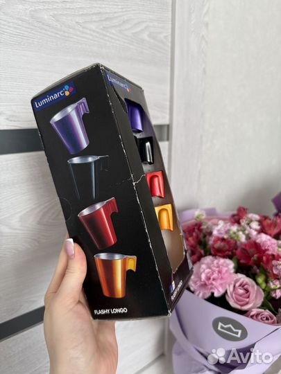 Стаканы цветное стекло