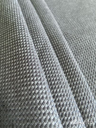 Шторы рогожка блэкаут серые 110*270