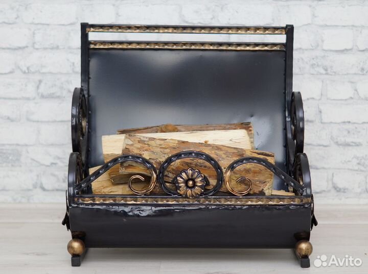 Дровница кованая