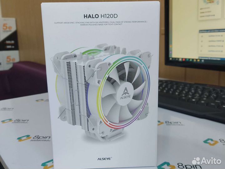 Кулер для процессора alseye H120D (White)