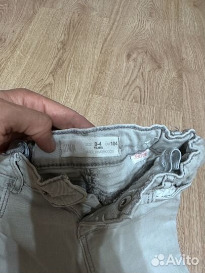 Джинсы zara для девочки 104