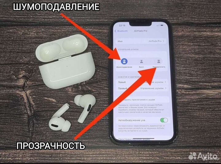 Беспроводные наушники AirPods Pro lux