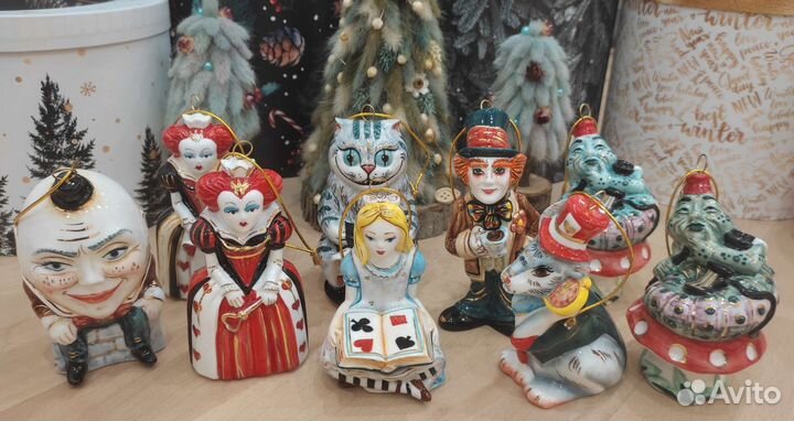Лефортовский фарфор ёлочные игрушки статуэтки
