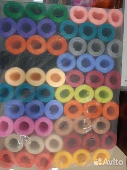 Нитки для вязания мочалок