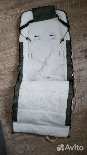 Зимний конверт в коляску на овчине