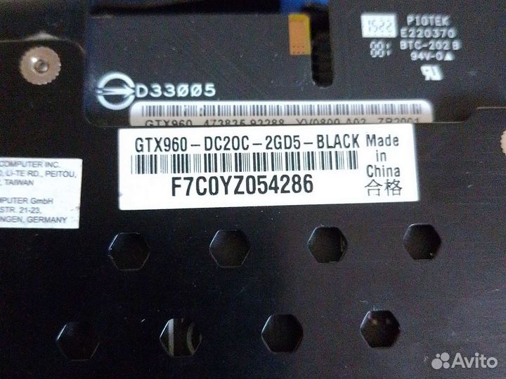 Видеокарта gtx 960