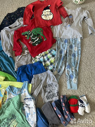 Детские вещи пакетом для мальчика 104 110