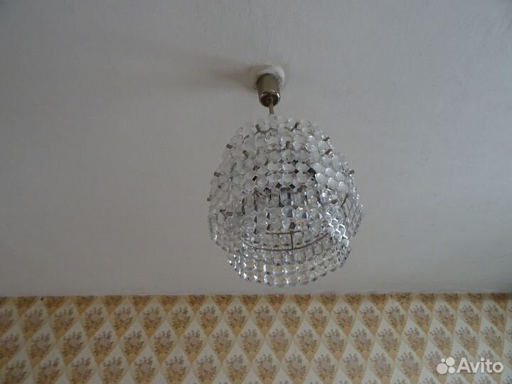 Люстра потолочная хрустальная СССР