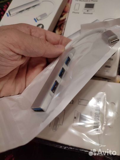 Переходник для Macbook разветвитель type-C TO USB