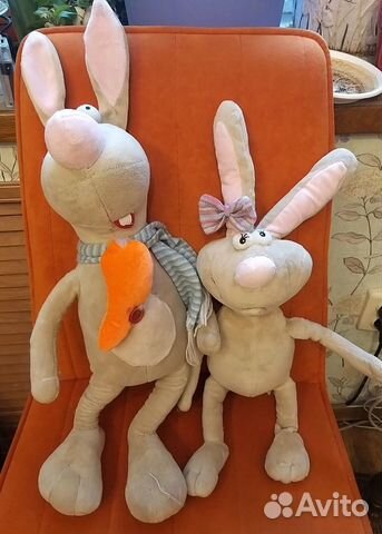 Maxitoys Игрушка мягкая Кролик девочка и мальчик