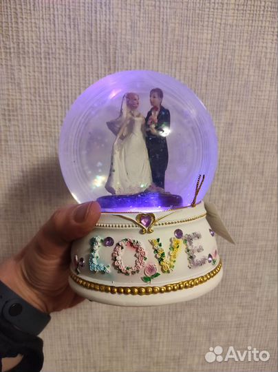 Снежный шар ночник